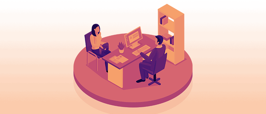 Job interview illustration