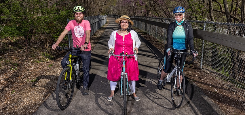 Biking on the Rock Island Trail