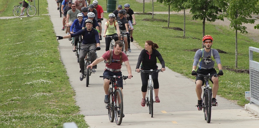 Biking on the Rock Island Trail