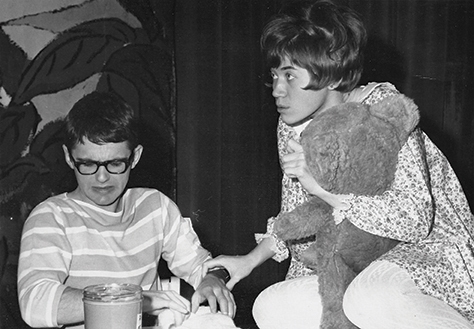 Sid and Flo first met on stage at Iowa State University, where they were cast in an original student production for the benefit of the Ames United Way. 