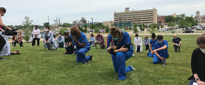 UnityPoint Health employees from different departments and backgrounds came together last month to reflect on their commitment to the health and safety of people of color.