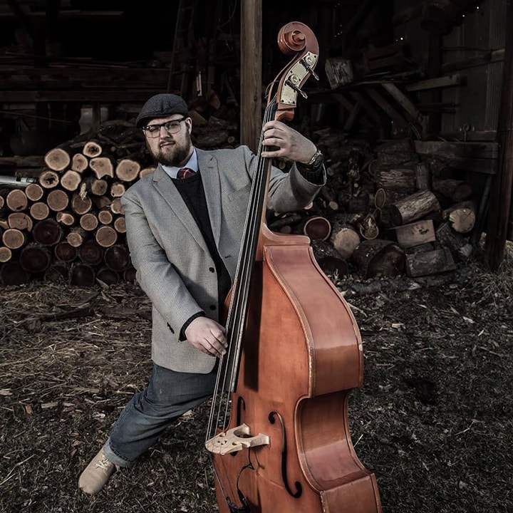 Brandon Mooberry, upright bass. Photo by EK Studios