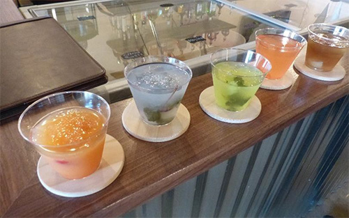 Lining up the agua frescas