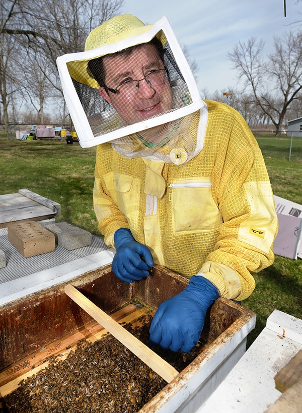 Bee Keeper, Luke Harvey, of Chillicothe