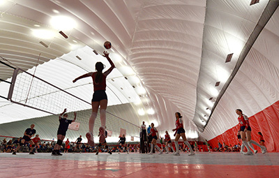 Inside the dome