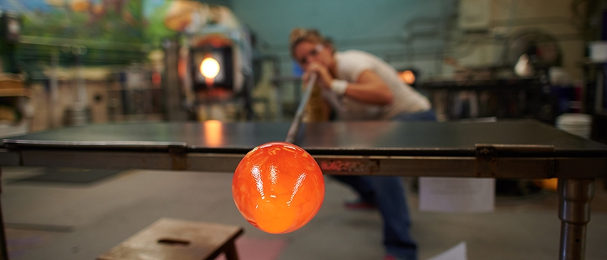 With her studio closed to the public, glass artist Jeremie Draper is working to launch a new part of her business.