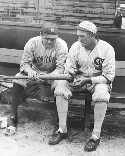 Babe Ruth and Shoeless Joe