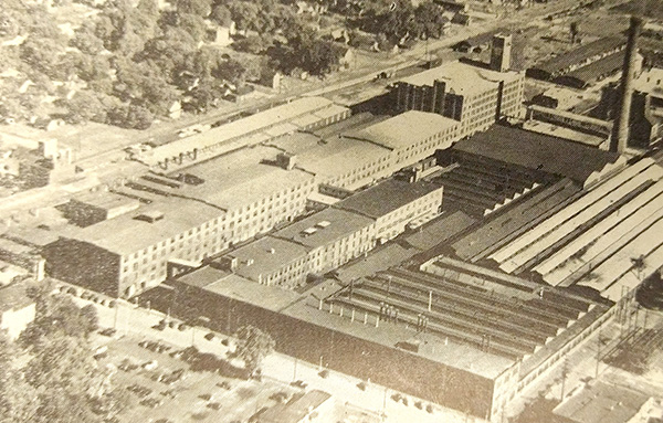 Aerial view of the International Harvester site in Canton, Illinois 