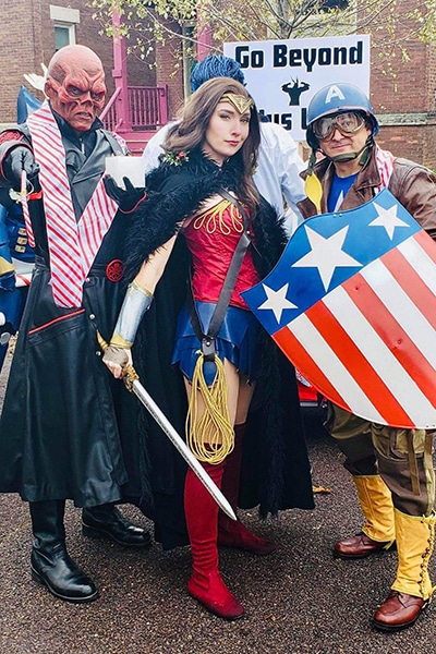 The Cosplay Builders Guild of Central Illinois have recently made appearances at the River City Pride Festival and the Santa Claus Parade.