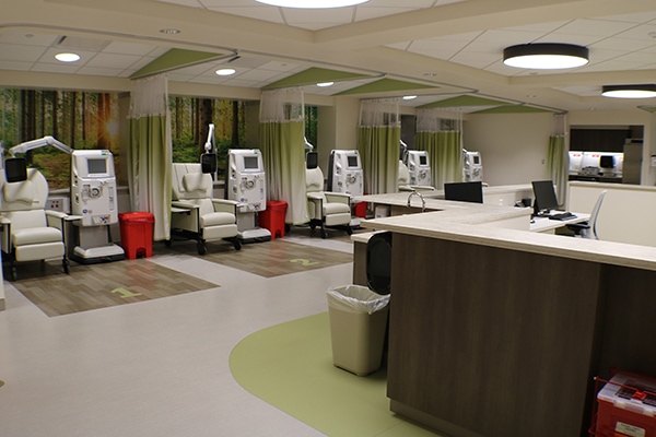 Dialysis stations