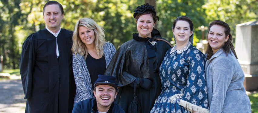 Prairie Folklore Theatre Historic Springdale Cemetery Tours