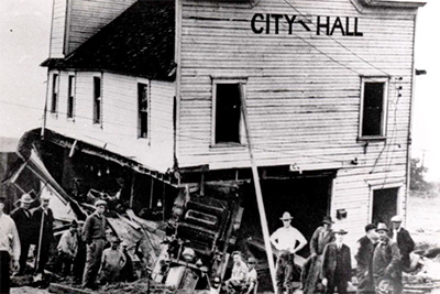 Destroyed East Peoria City Hall