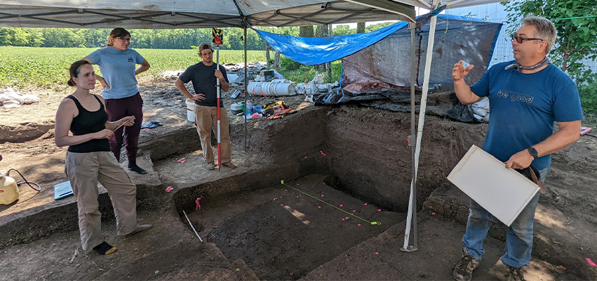 Greg Wilson, Ph.D., professor of anthropology and team