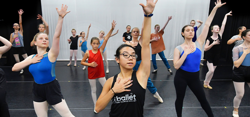 Dancers in rehearsal