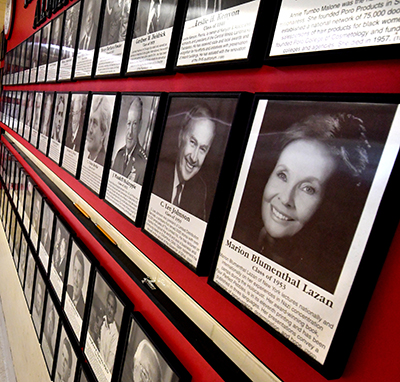 Wall of illustrious alumni