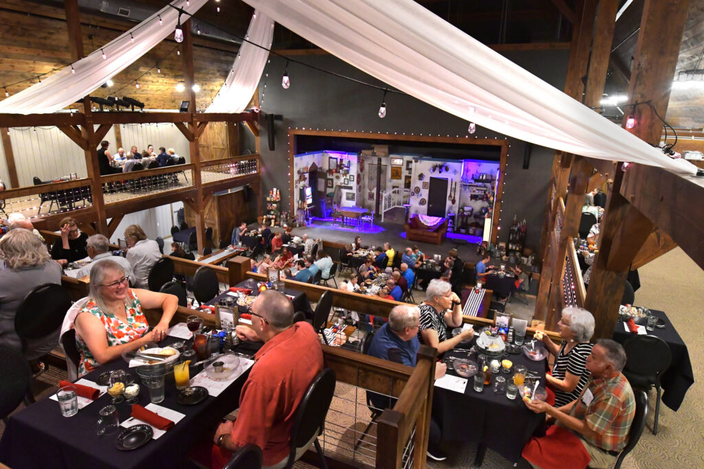 Inside of The Barn III dinner theater in Goodfield.