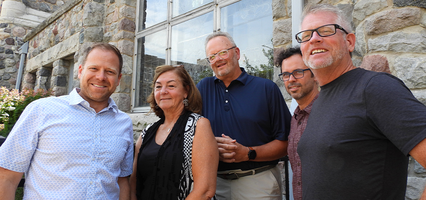 (L to R) Paul Kouri, Debbie Baker, Wil Helmick, Anthony Corso and Mark Misselhorn