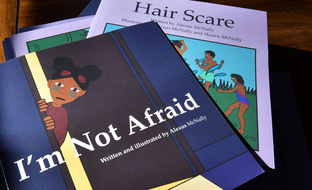I am not afraid and hair scare by author Alexis McNally