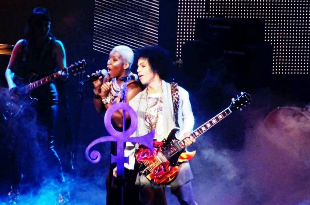 LiV performing with the late artist Prince 