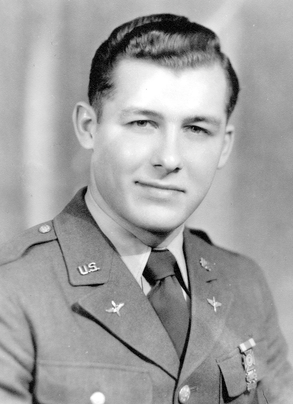 A young Bob Michel poses during his time in the U.S. Army. 