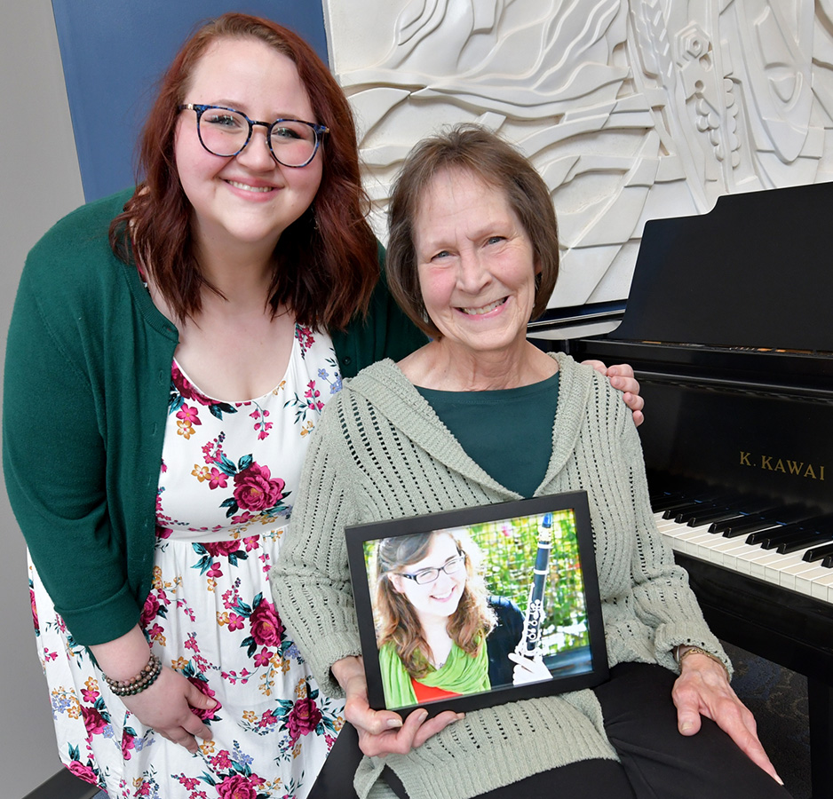 Maggie Sloter with her mom, Molly Sloter. Dana Sloter is pictured