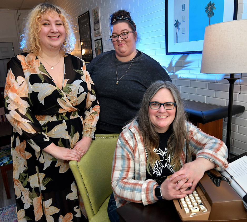 My Writing Shed founders Cara Dossett, Destinee Wilson and Jennifer Flaig