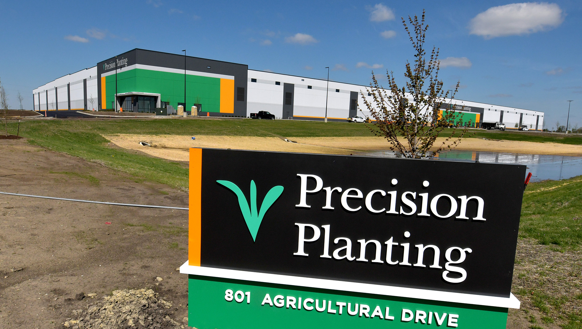 The new Precision Planting building under construction in Morton
