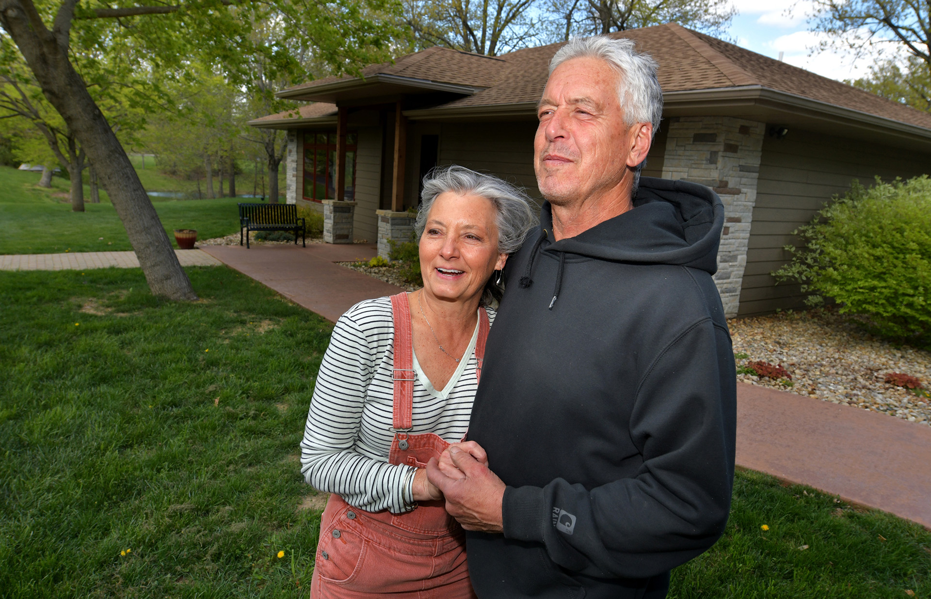 Kurt and Donna Grohsmeyer, owners of Old Mill Vineyard and Winery outside Metamora