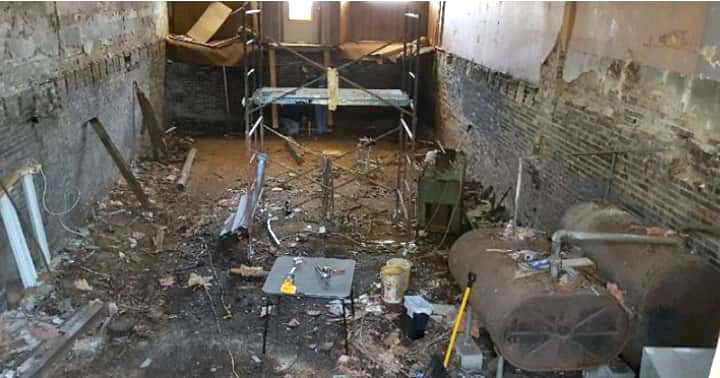 The mess just before renovations at Gator'z in 2021 (Photo courtesy of Deb Walin)