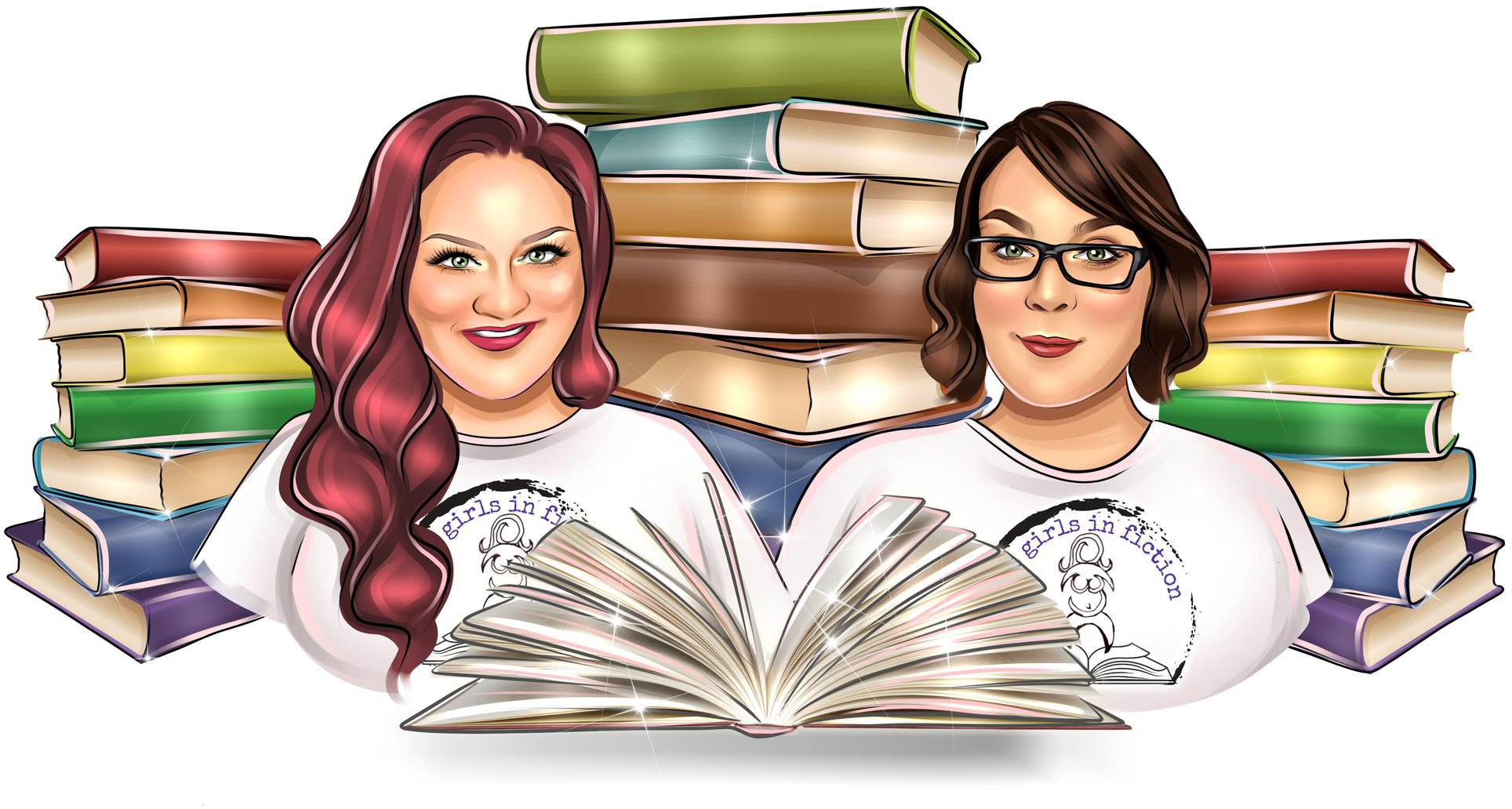 Fat Girls in Fiction founder Mary Warren, right, and her assistant Kayti Lake