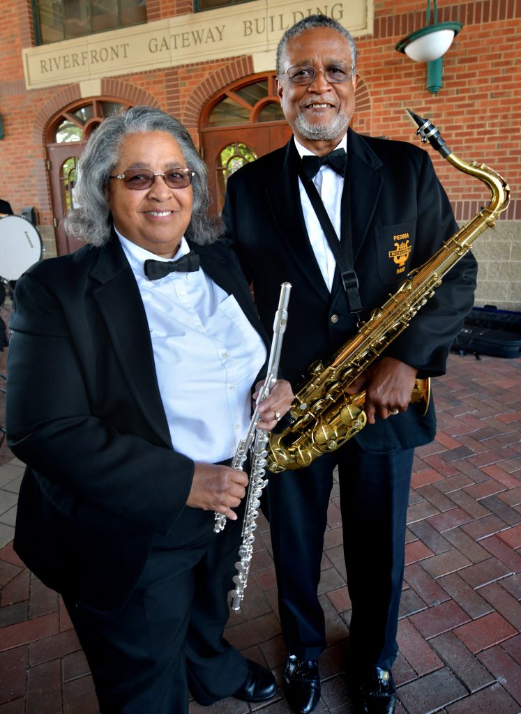 Martha and George Graves performed with the Peoria Municipal Band on Memorial Day, 2023