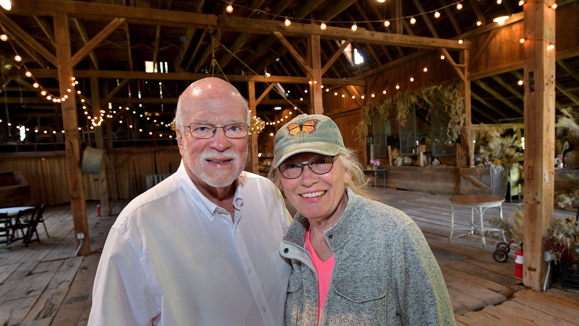 Rich Wood and Janis King at their Walnut Grove Farm in Knoxville