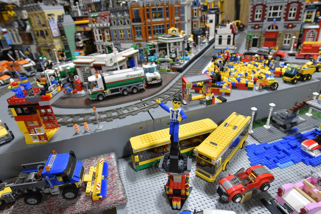 The Lego display