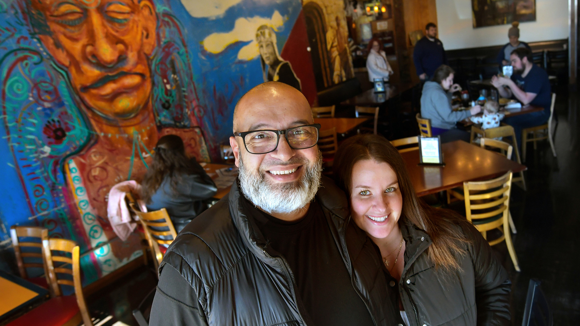 Bob and Amy Eid, owners of One World Cafe