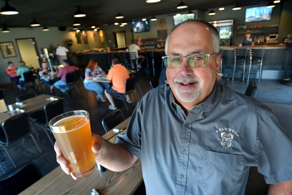 Phil Iverson owner of Old Dog Eatery, Brewery and Distillery at 23 W. Pine St. in Canton