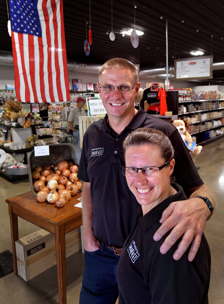 Owners of Braker’s Market, Phil and Rebecca Braker
