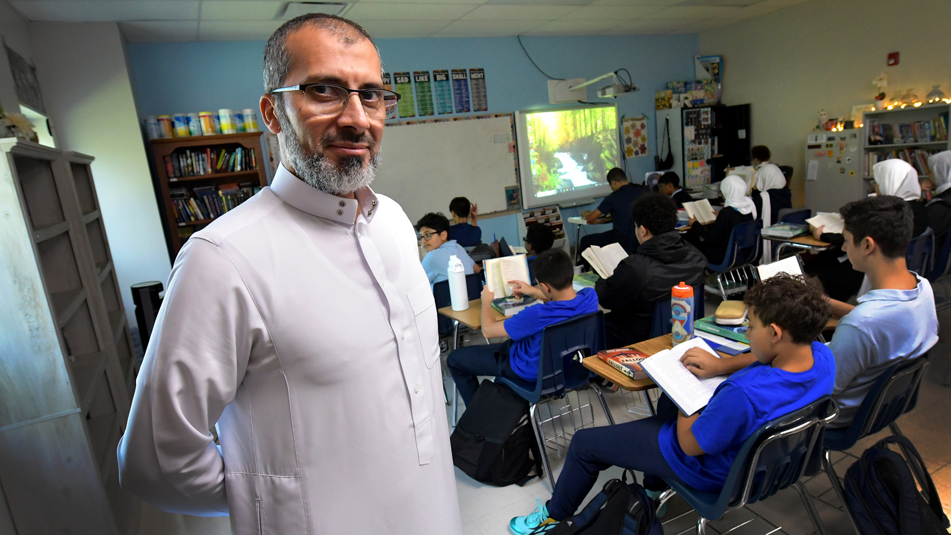 Imam Osama Alrefai at the Islamic Center of Peoria on Charter Oak Road