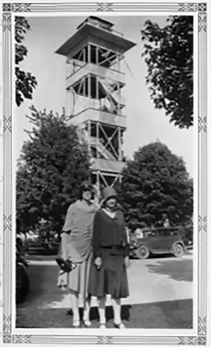 The former observation tower on Grandview Drive