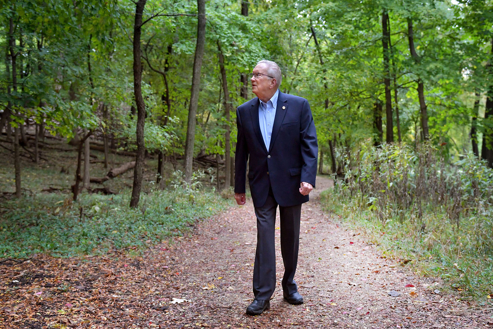 Retired attorney Jim Tomlin at Forest Park Nature Center